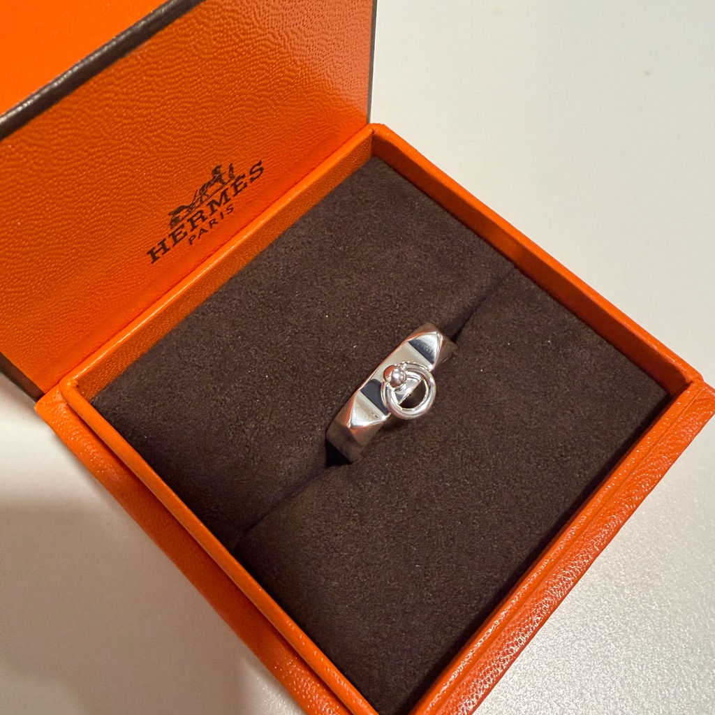 Brand New Hermes Collier De Chien Ring Size 55